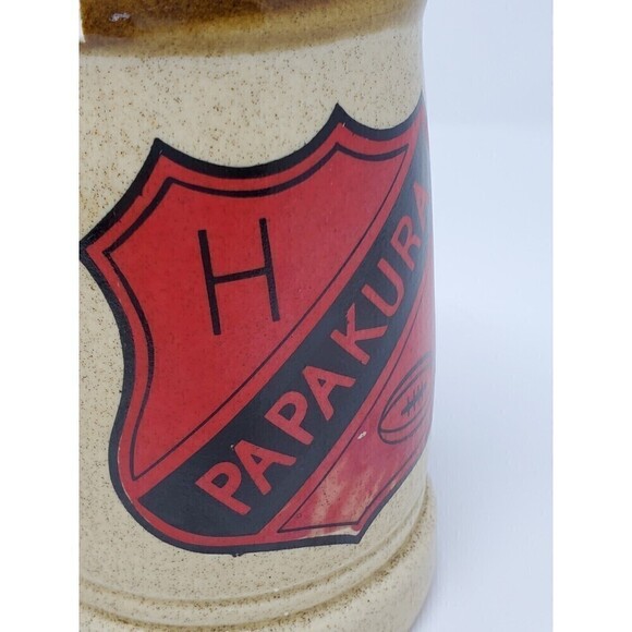 VINTAGE PAPAKURA RUGBY FOOTBALL CLUB 75TH JUBILEE BEER STEIN 1987 - Picture 6 of 12
